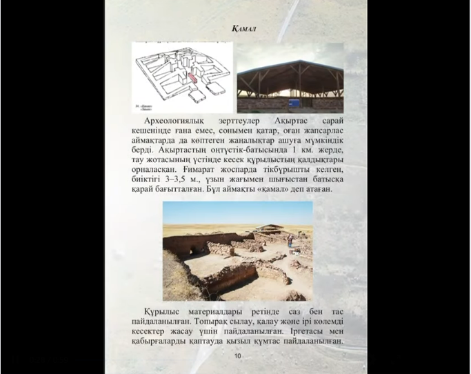 Ақыртас сәулет-археологиялық кешеніне бүктеме парағы дайындалды