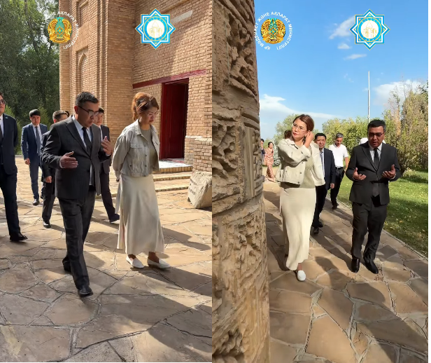 ҚР Мәдениет және ақпарат министрі Аида Ғалымқызы Балаева Қарахан баба және Айша бибі кесенелеріне келді