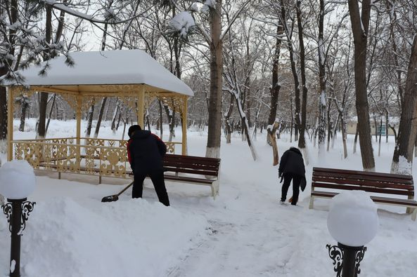 Қар тазалау жұмыстары