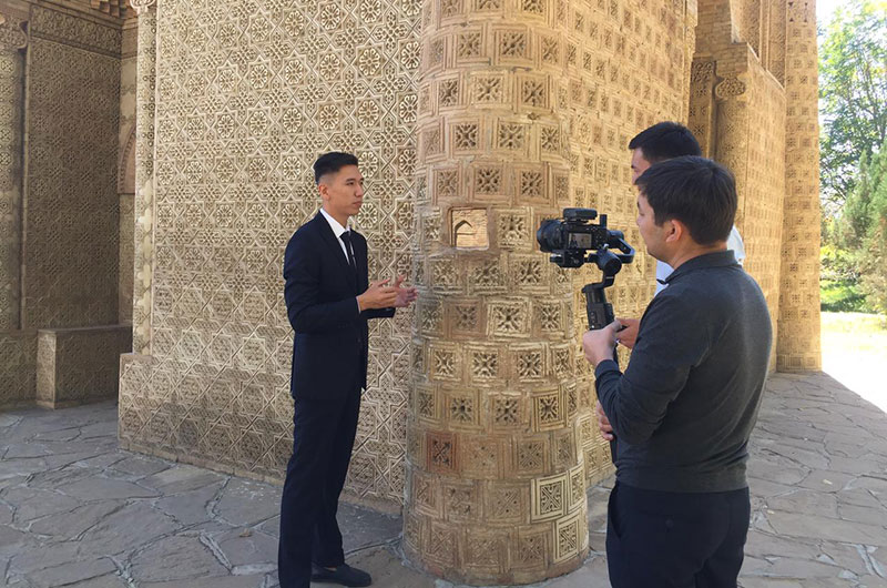 «Айша бибі» кесенесінде видео түсірілім өткізілді