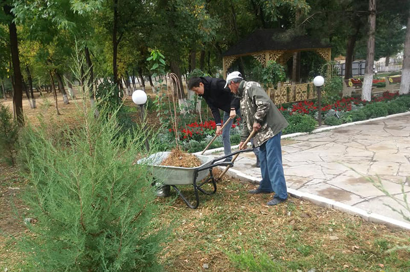Кесенелердің аумағында тазалау жұмыстары жалғасуда