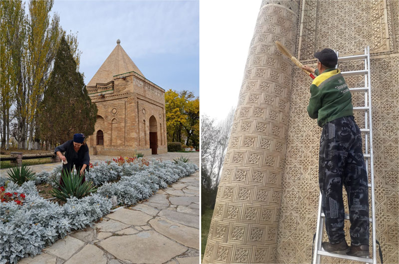 Кесенелердің аумағында тазалау жұмыстары жалғасуда