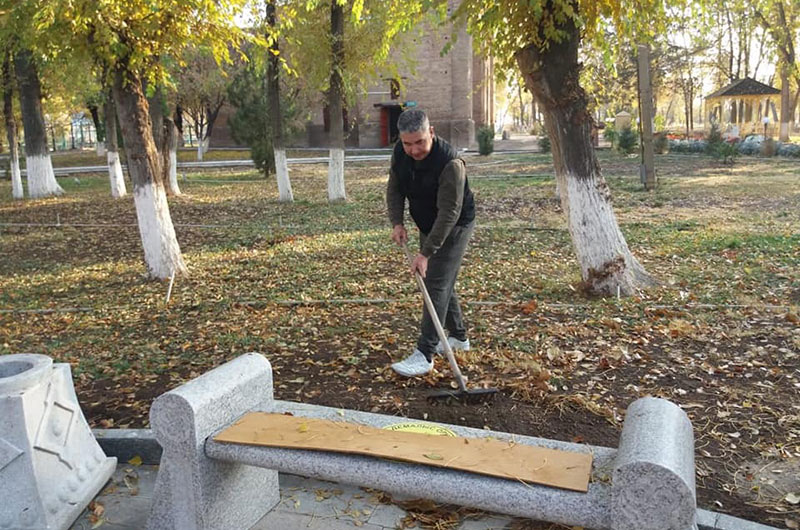 Кесенелердің аумағында тазалау жұмыстары жалғасуда