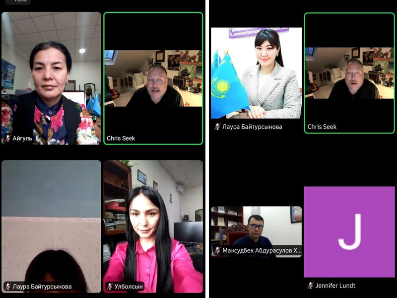 Музей қызметкерлері онлайн-сабаққа қатысты