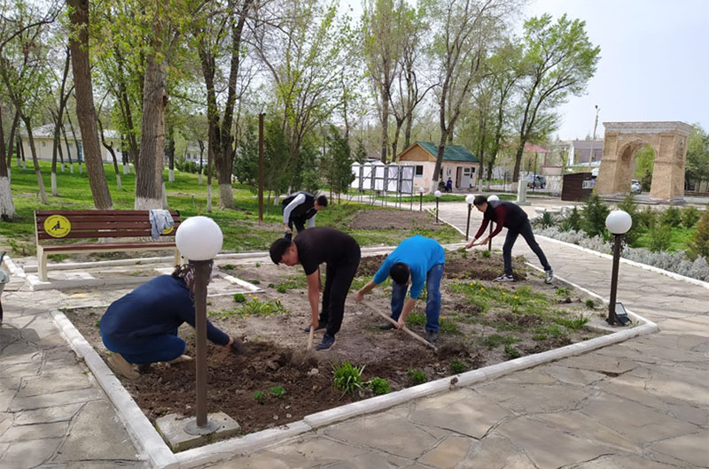 Санитарлық тазалау жұмыстары жүргізілді