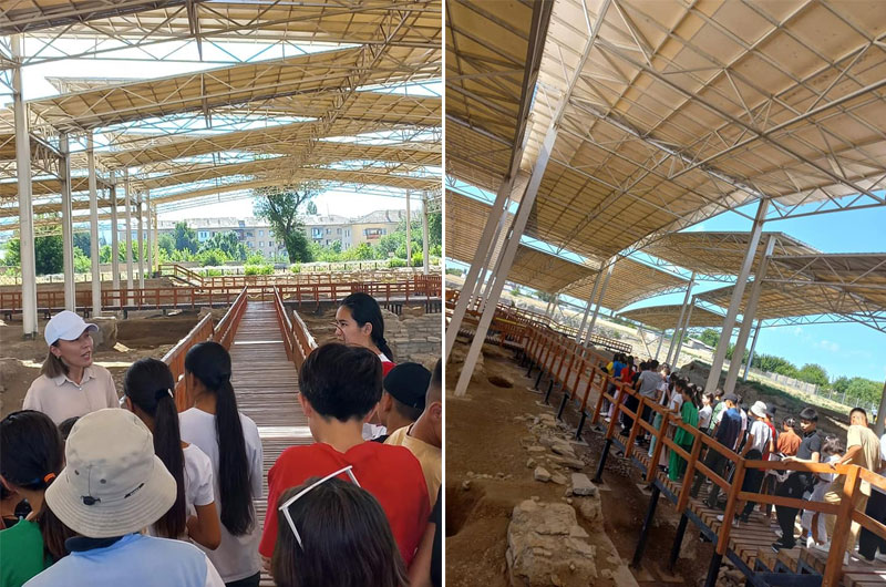 Археологиялық саябақта қонақта болды