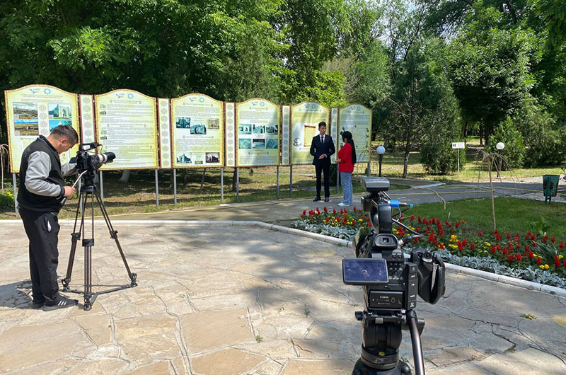 Тарихи нысандарда түсірілім жүргізуде